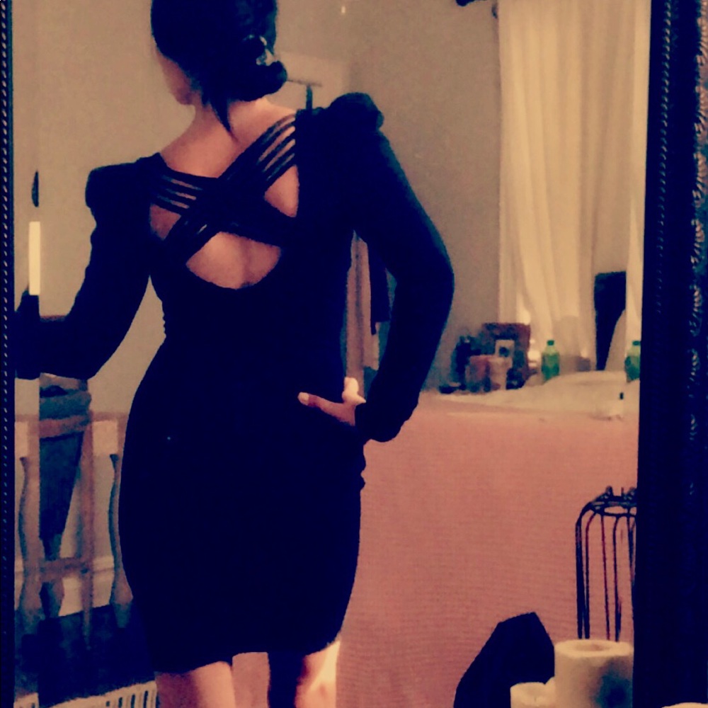 BeBe Black Long sleeve Dress - Picture 7 of 7